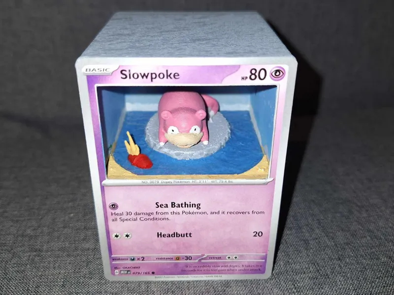 Pokemon card 3D diorama box