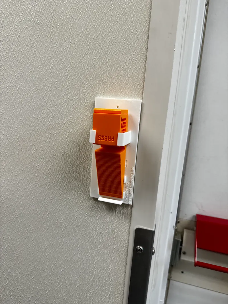 Wall mount for door stopper