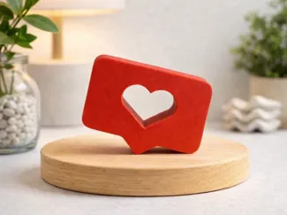 Like 3D Decorativo instagram