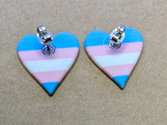 Trans Pride Earring Studs view 3