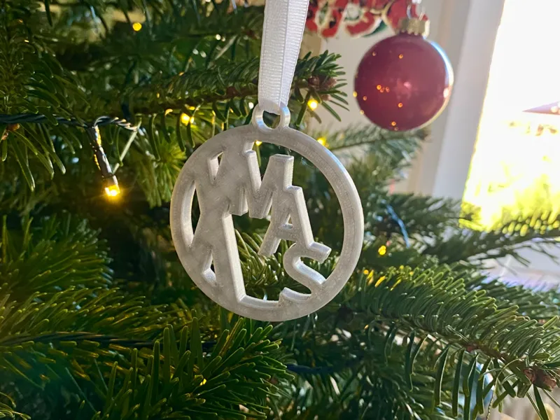 "X-MAS" Christmas Tree Ornament