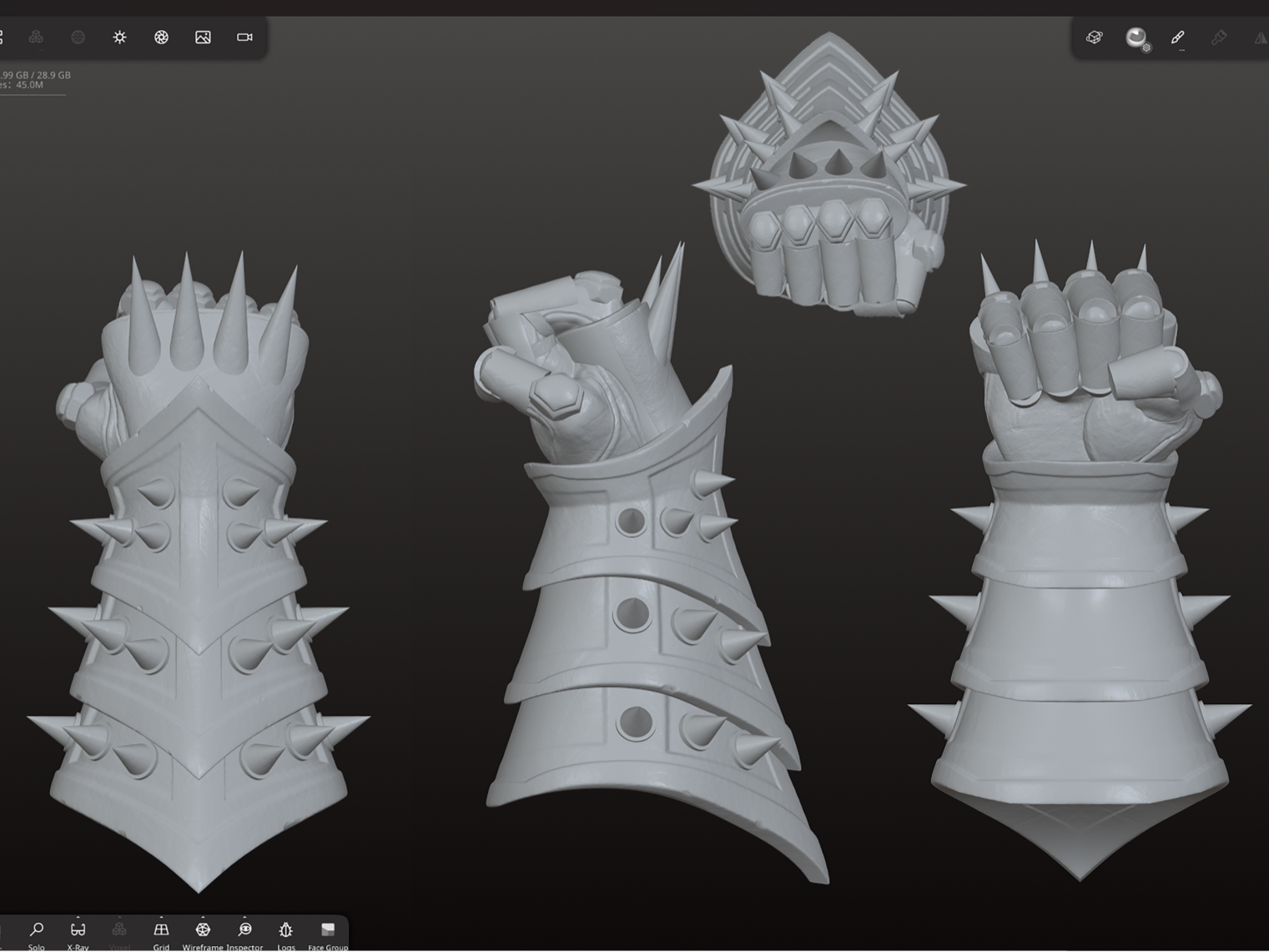 Dungeon Crawler Carl Cosplay / Display Gauntlet 3D model