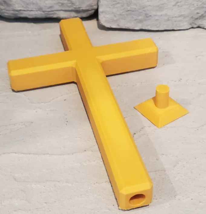 Cross Decoration With Base