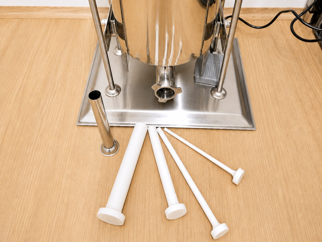 meat filler - push out pistons