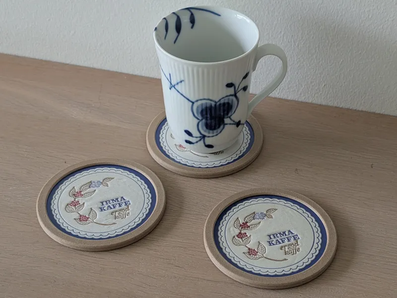Coaster with Swappable Inserts