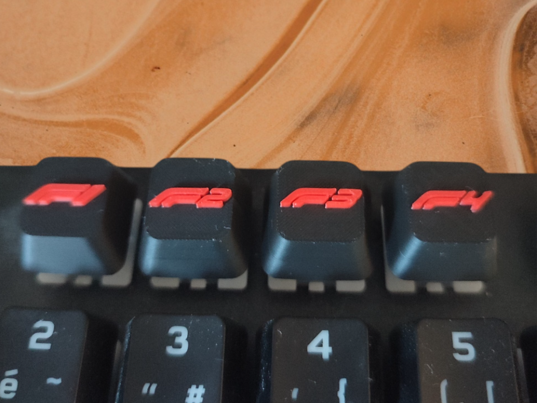 Black F1 keycaps