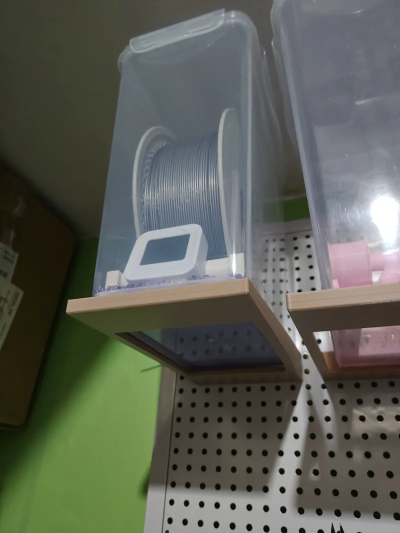 圆孔洞洞板耗材托架配件Pegboard Shelf for drybox&spool
