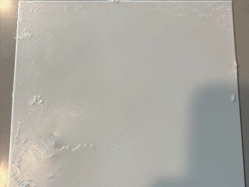 Build plate finger print test.
