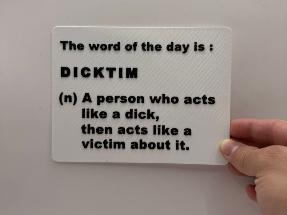 Miniatura 1 do modelo 3D Dicktim Sign 15cm
