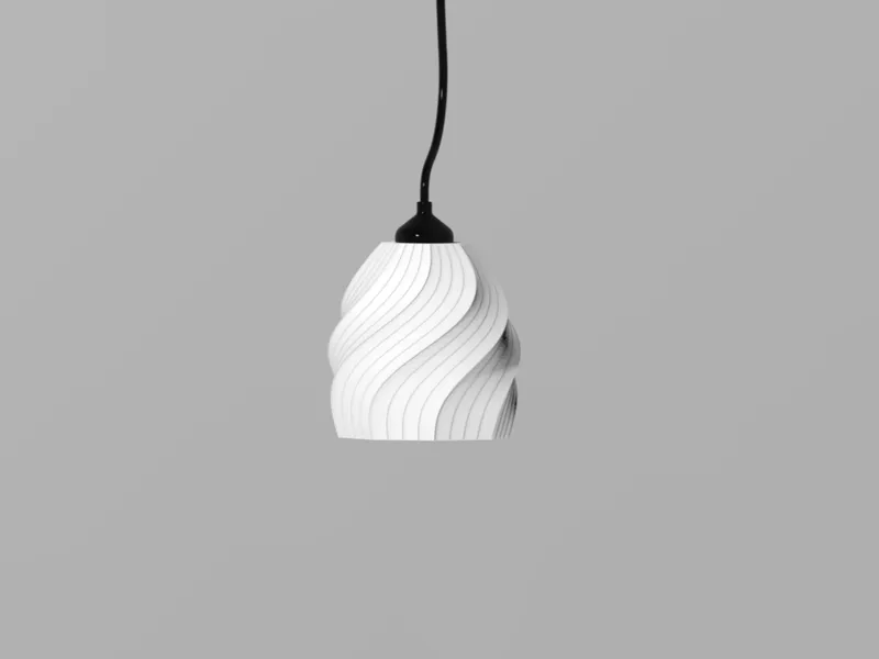 Modern lamp "Glassen" ceiling version