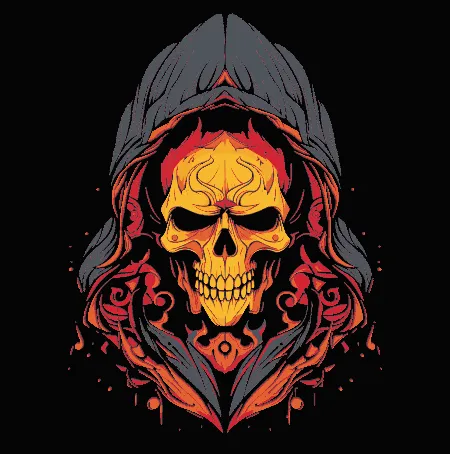 Skull in hoodie