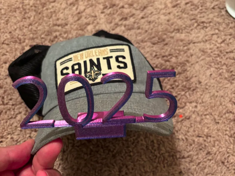 New Year Hat Clip 2025