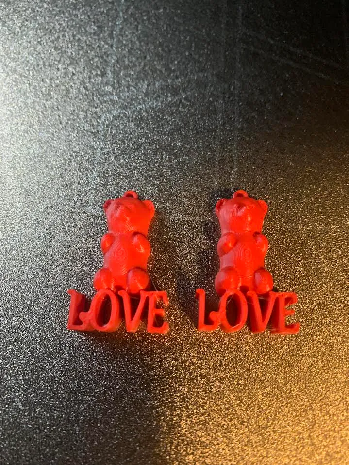 Love Gummy Bear Earrings view 2