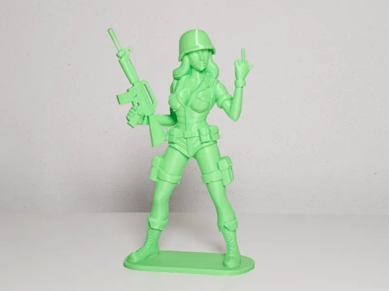 Little Army Woman - flipping toy soldier part IV