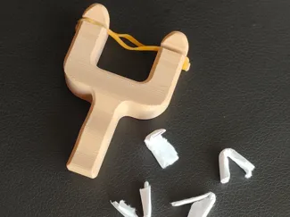 Toy Mini Slingshot - Paper ammo - Powerful