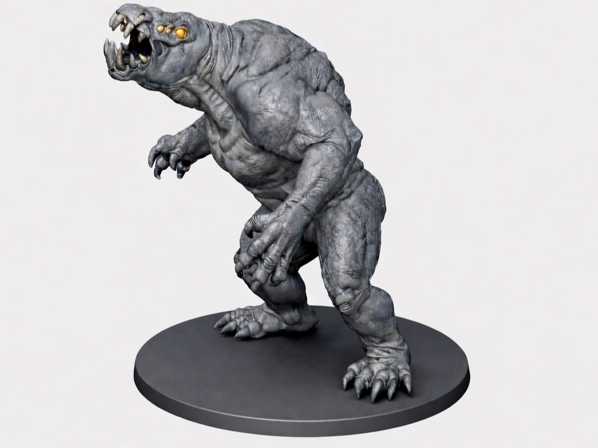 Gray Render D&D Miniature (80mm)