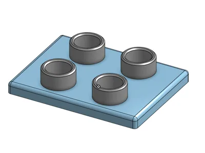 Standard size brick to Duplo adapter