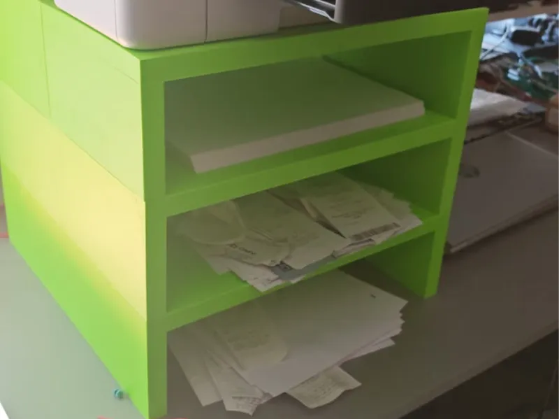 foldable shelf for printer