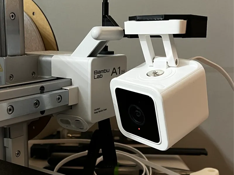 Wyze Cam V3 Horizontal Mount - Bambu A1 & A1 Mini