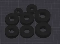 Jeu de gabarits de roulements pour moteur Simson M500 — photo 1