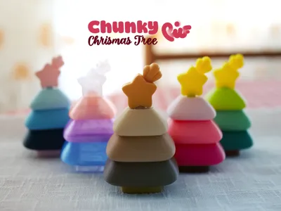 Chunky Christmas tree Ornament