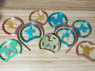 Interchangeable Mouse Headbands and Ears Bundle