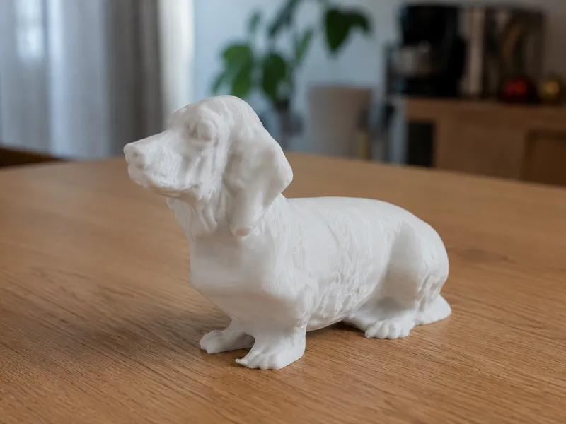 Low Poly Dachshund Statue – 4 Sizes (Easy Print)