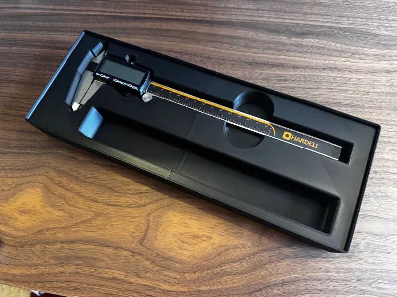 Gridfinity Bin for Hardell 8in Digital Calipers