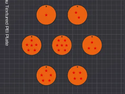 Dragon Balls Keychain