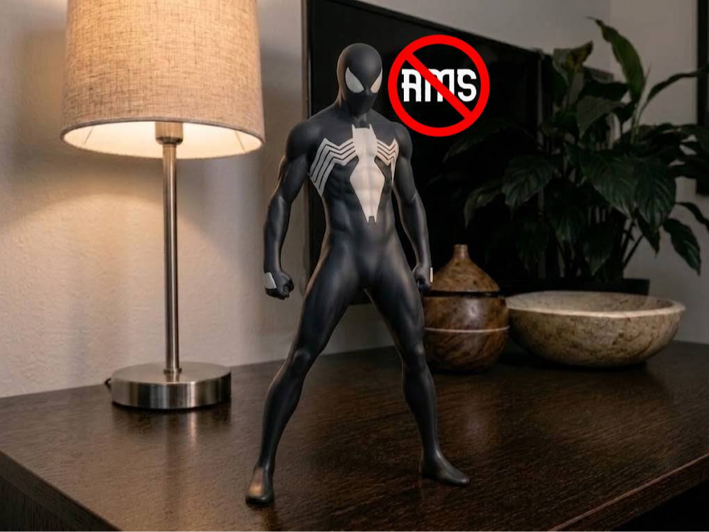 3Dプリント マーベル スパイダーマン シンビオート ブラック スーツ