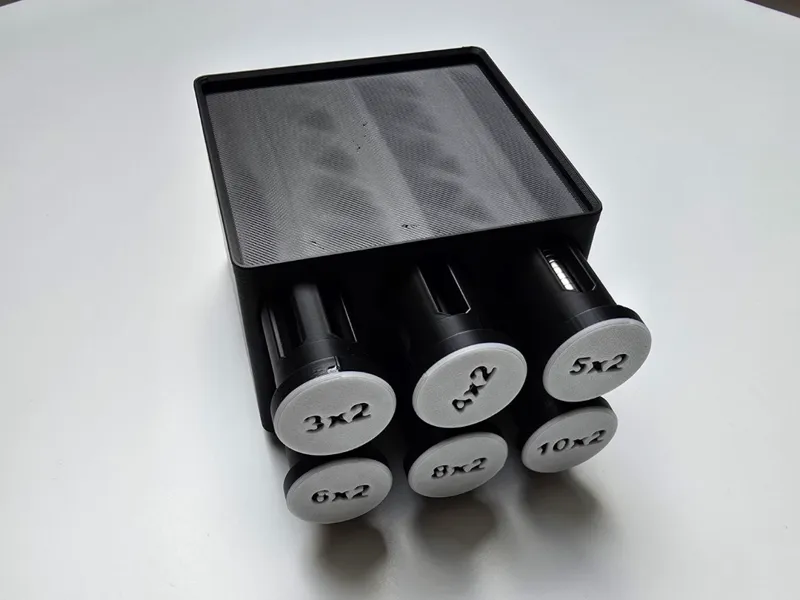Gridfinity 2x2 U8 Magnethalterung