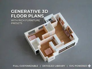 Generative 3D Floor Plans
