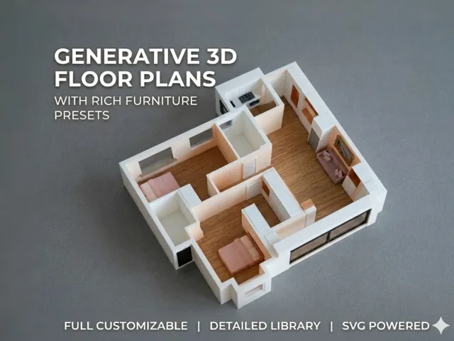Generative 3D Floor Plans