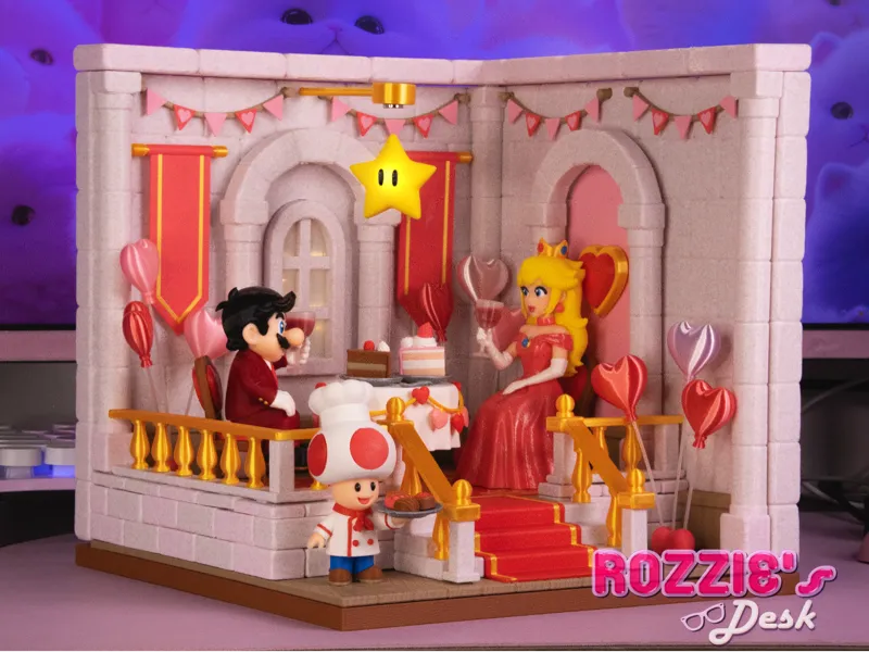 Mario & Peach Date Night (The Diorama Background)
