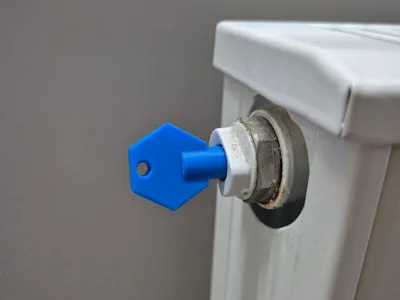 Heater vent key