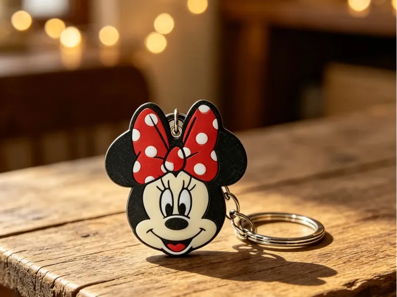 Cute Minnie Mouse Keychain-3D Print Custom Model