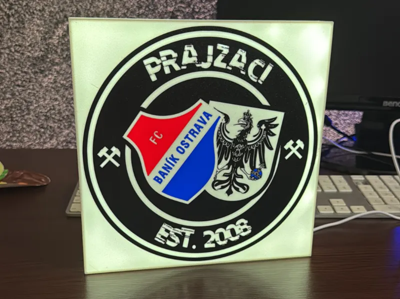 LightBox fans FC Bank Ostrava - PRAJZACI