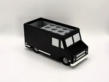 Organizador: Desk Truck BLANK office organizer pen holder — vista de referencia 3