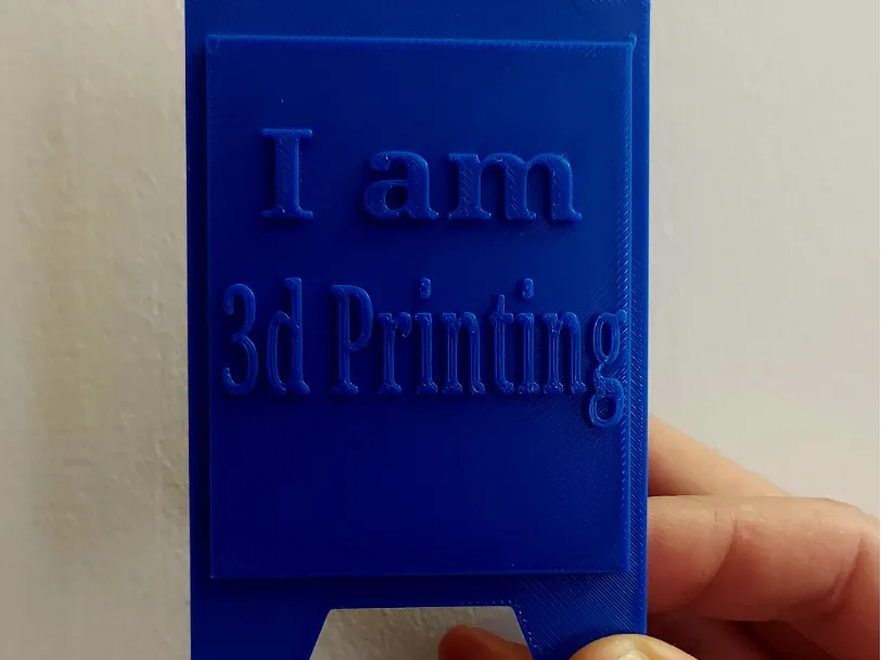 Attention sign - i'm 3d printing - do not disturb by RandomGuy - MakerWorld