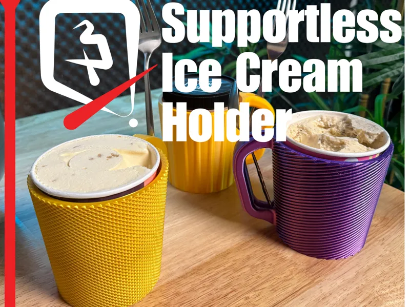 Ice cream Pint Holder- Supportless