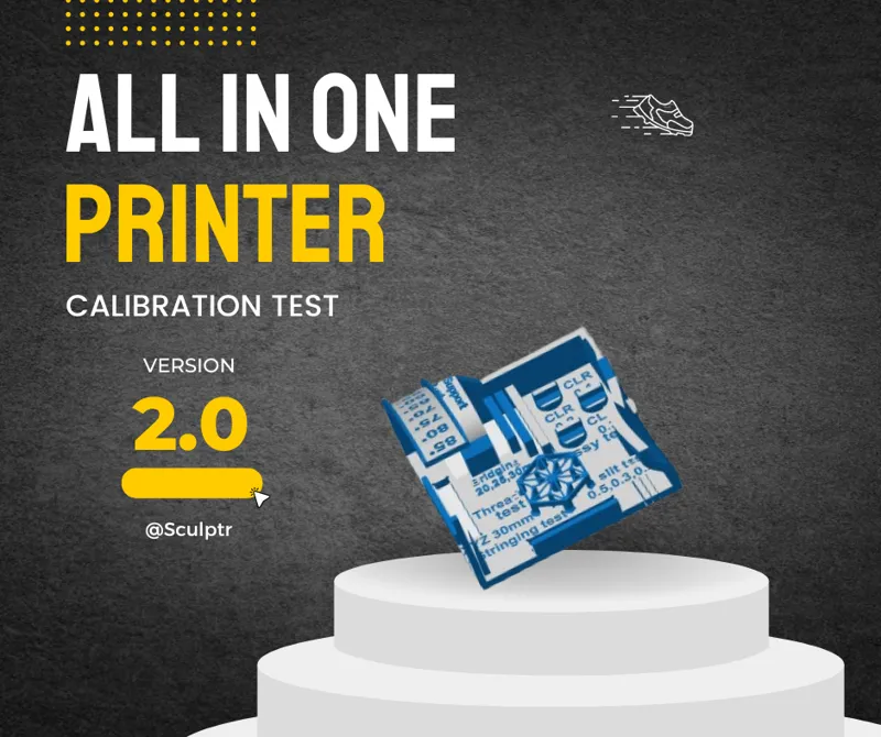 All In One 3D Printer Test V2