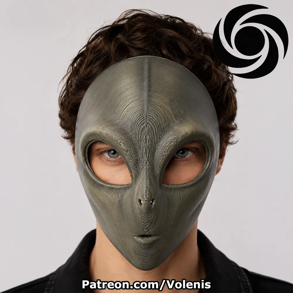 Wearable Alien Mask Wearable Cosplay - Free 3D Print Model - MakerWorld