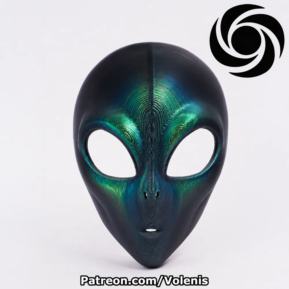 Wearable Alien Mask Wearable Cosplay - Free 3D Print Model - MakerWorld