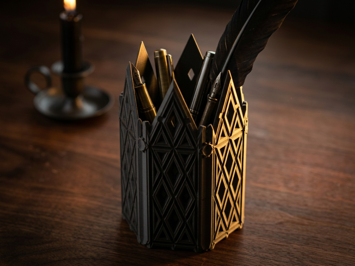 Crown Feather Gothic Organizer | Fantasy Decor