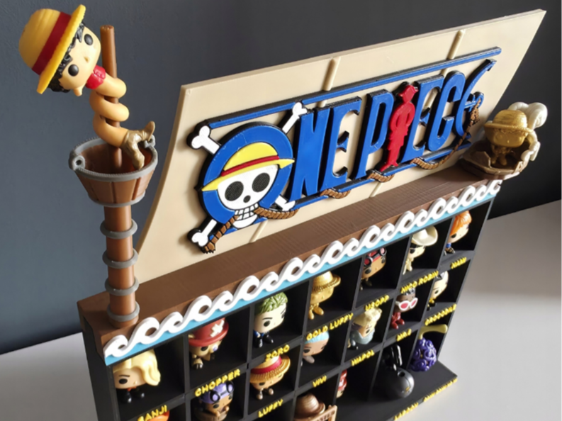 One piece kinder joy display shelve 3D model