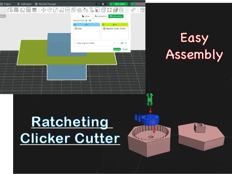 Ratcheting Clicker Cutter
