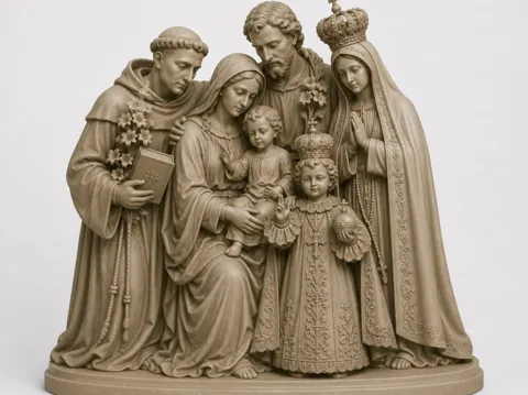 Soporte: Holy Family & Saints – Support-Free — referencia de MakerWorld