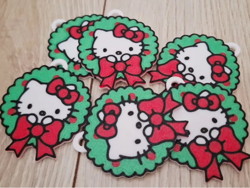 Kitty keychain for Christmas 1ams 5 color