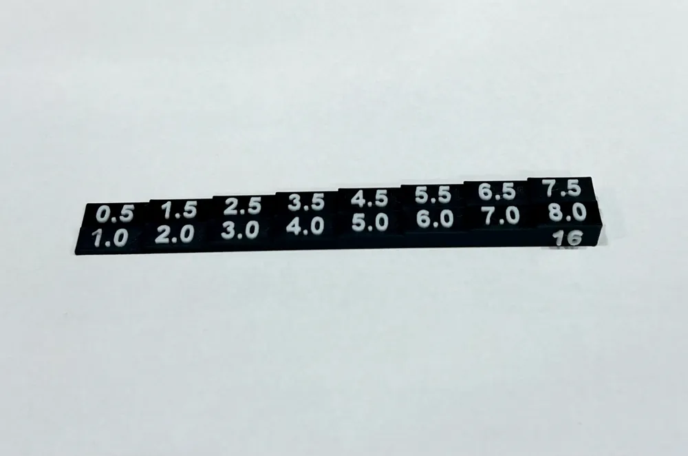 Thickness Visual Reference (mm) by Tad Ghostal - MakerWorld