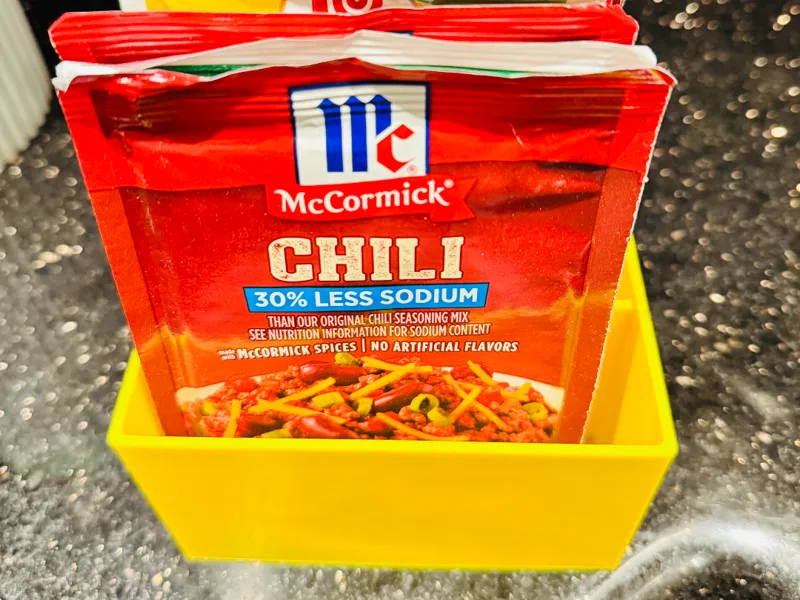TACO and Chili Packet organizer